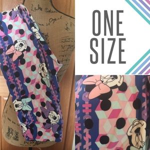 Lularoe Minnie Mouse leggings one size